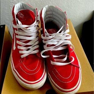 Red High Top Vans